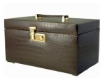 Medium Croco Leather Jewelry Chest